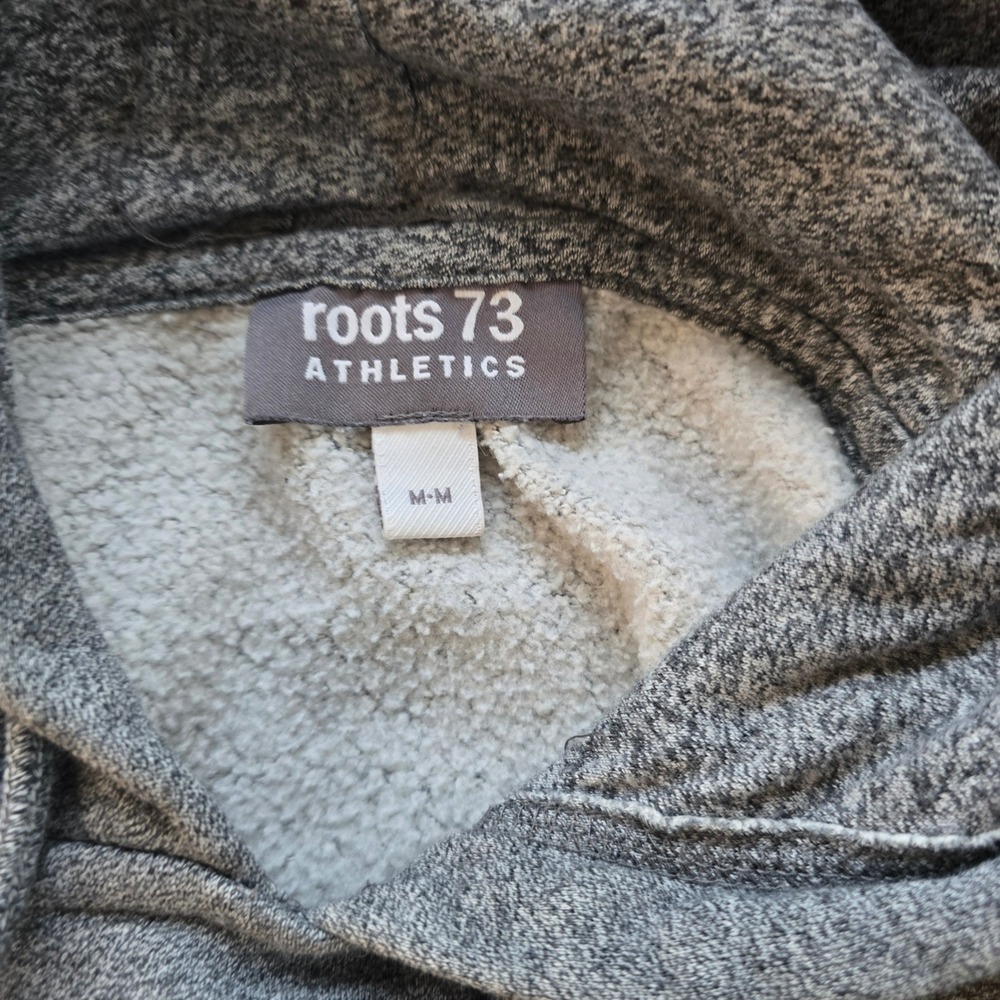 😀 Roots 73 Athletics‎ Grey Hoodie Sweatshirt M M Athletic Pullover - Picture 10 of 13